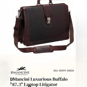 MANCINI 
Mancini Luxurious Buffalo
17.3" Lagtop Litigator
